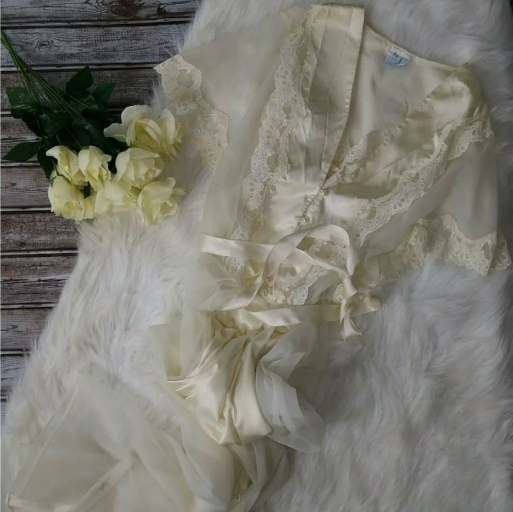 Vintage Val Mode Peignoir Set Sz Medium
